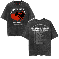 Metallica "Kill 'Em All" Summer '83 Tour Vintage-Wash Graphic T-Shirt