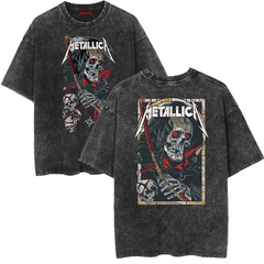 Metallica Grim Reaper Graphic Vintage-Wash T-Shirt