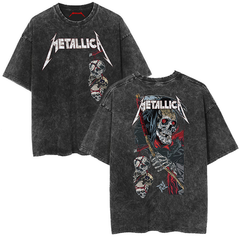 Metallica Grim Reaper Graphic Vintage-Wash T-Shirt