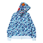 BAPE ABC Camo Shark Full Zip Hoodie 'Blue'