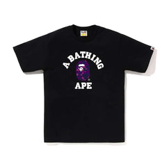 Bape College Black Purple Tee