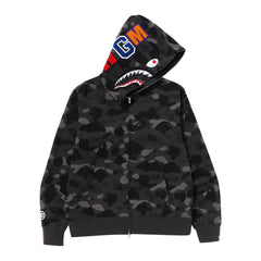 BAPE Color Camo Shark Full Zip Hoodie 'Grey/Black'