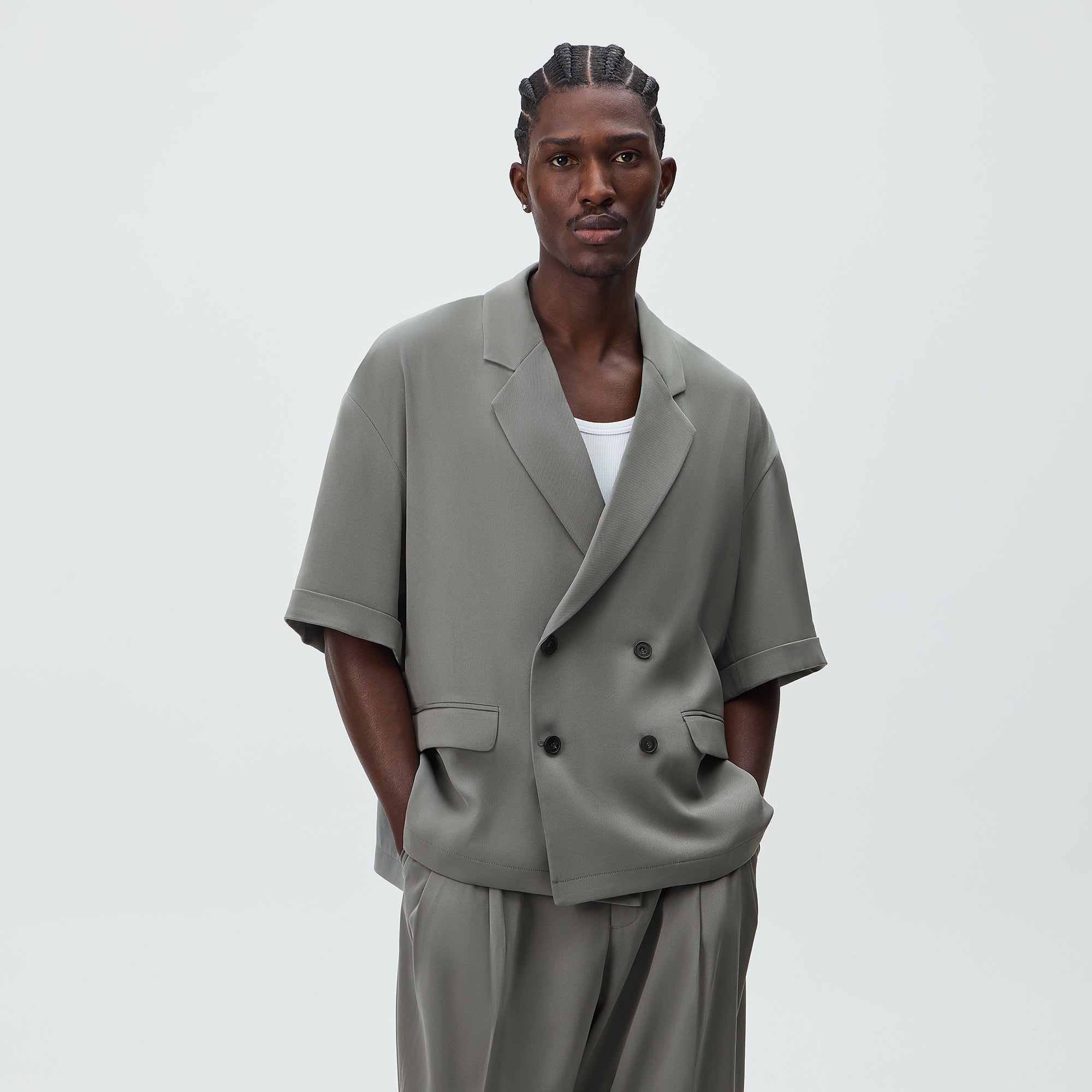 Kith Drape Twill Ito Blazer - Island