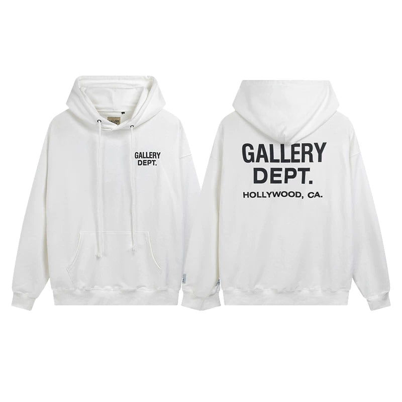 Gallery Dept Hollywood CA White Hoodie