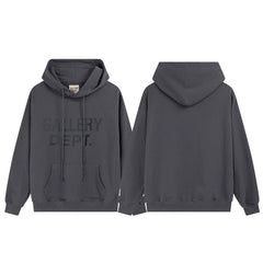 Gallery Dept Tonal Logo Charcoal Hoodie