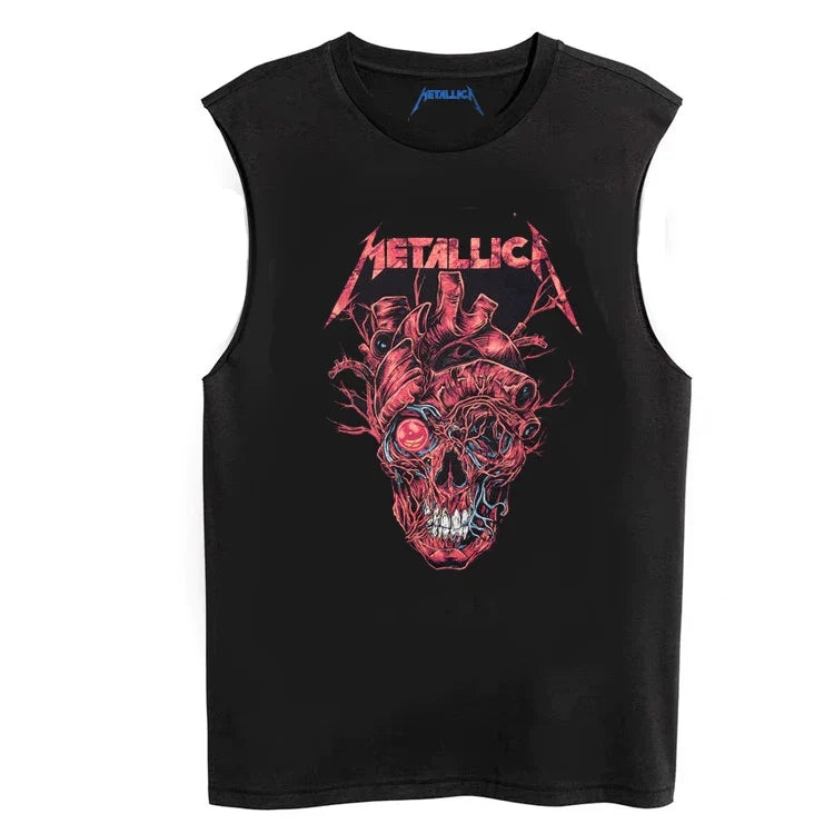 Metallica Anatomical Skull Sleeveless T-Shirt