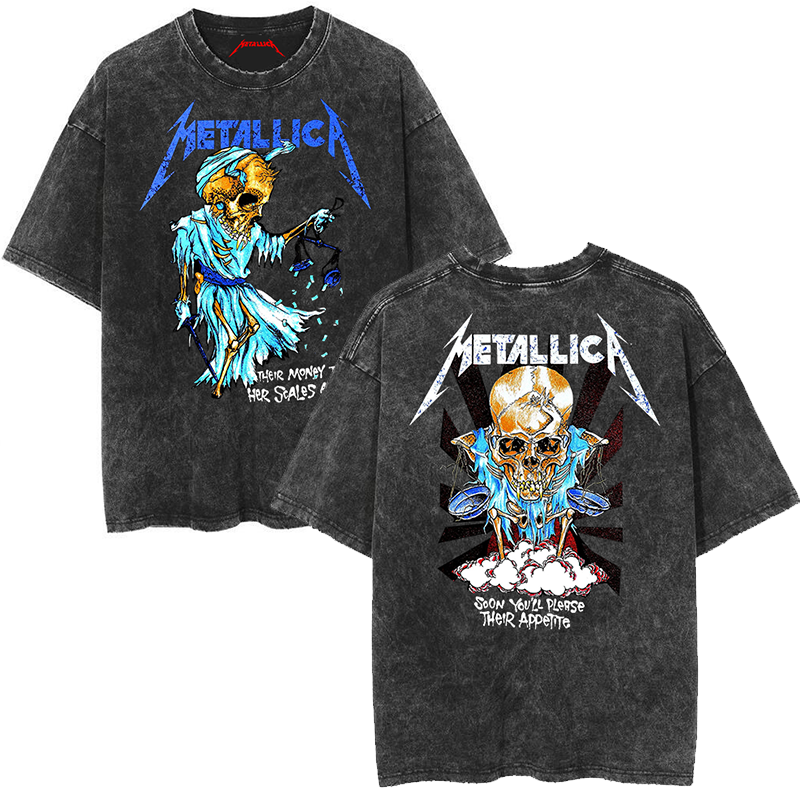 Metallica "Damage, Inc." Graphic Vintage-Wash T-Shirt