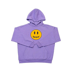 Drew House Smiley Face Pullover Hoodie, Lavender Purple