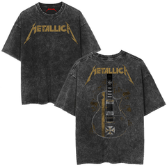Metallica Vintage-Wash Heavy Metal Graphic T-Shirt