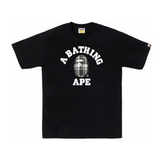 BAPE Check College Tee Black