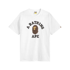 Bape College White Brown Tee