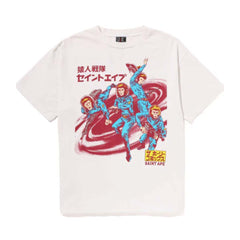 Bape Saint Michael Squadron Tee Vintage White