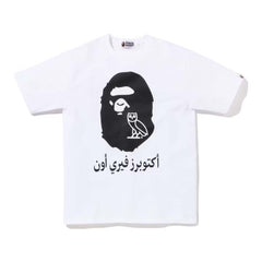 Bape x OVO Big Head White Black Tee