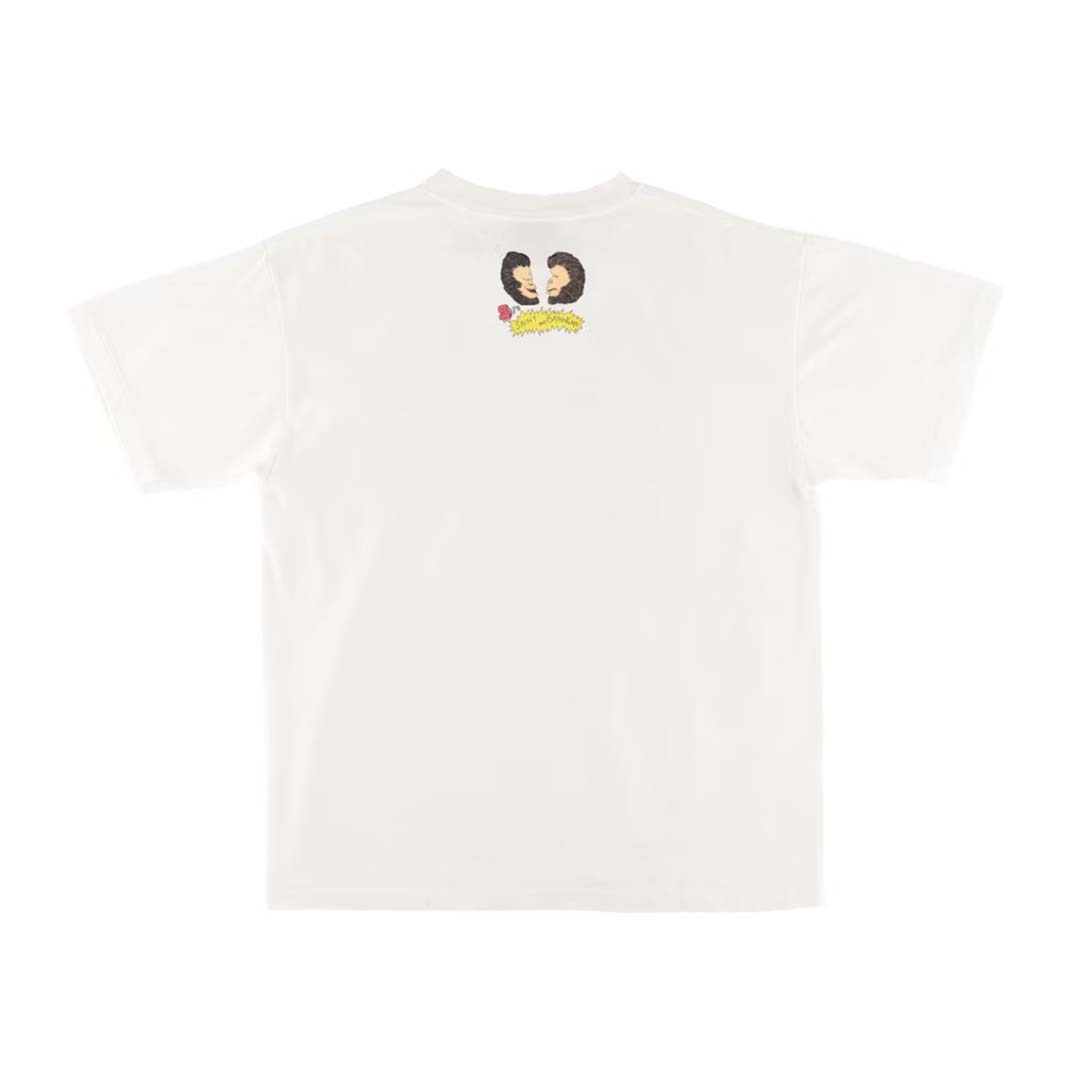BAPE x Saint Mxxxxxx Heaven and Hell Tee Vintage White