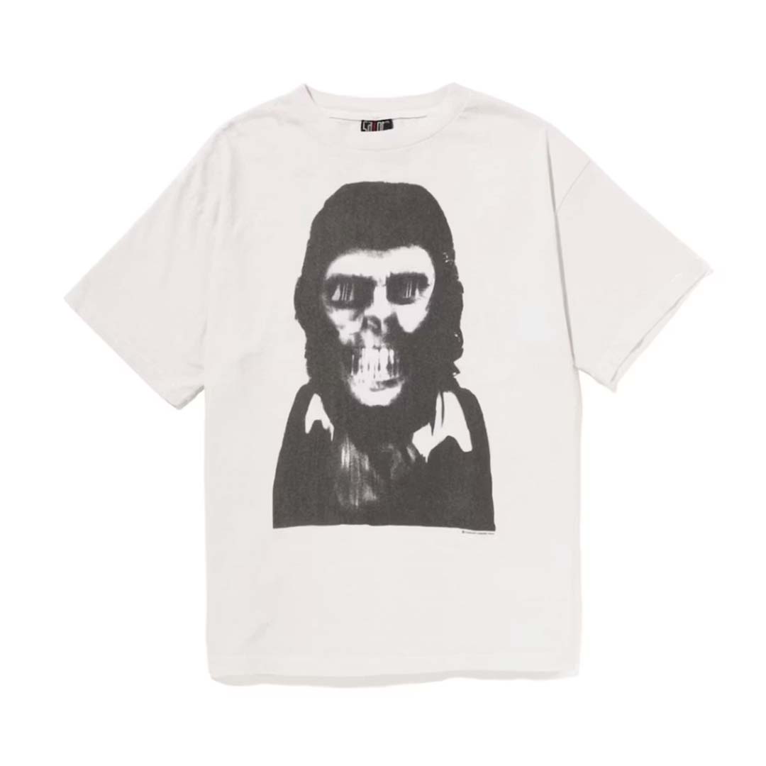 BAPE x Saint Mxxxxxx Skull Tee Vintage White