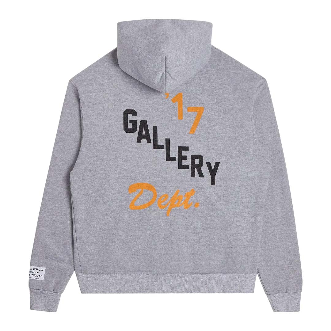 Gallery Dept. Boxing Merch Zip Hoodie 'Heather Grey'